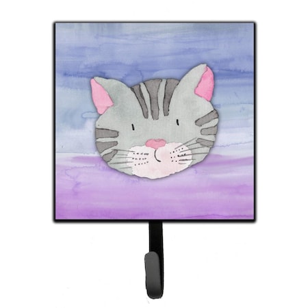 Jensendistributionservices Cat Face Watercolor Leash or Key Holder MI1711386